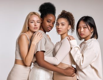 Beauty,Portrait,Of,Diverse,Females,,Caucasian,,Asian,And,African,American