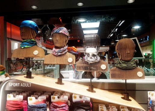 Cardboard heads for Original Buff